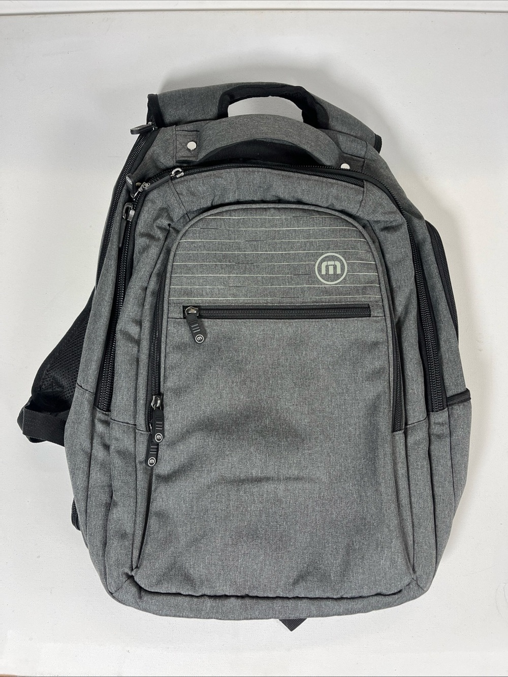 Travis Mathew 22L Approach Backpack 15" Laptop Luggage Gray Multi Compartment